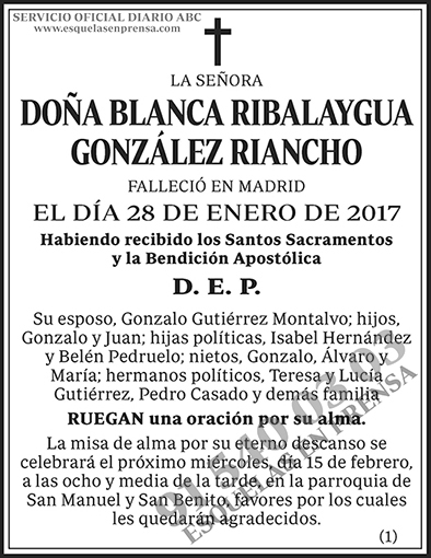 Blanca Ribalaygua González Riancho